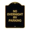 Signmission Designer Series Sign No Overnight RV Parking, Black & Gold Aluminum Sign, 18" x 24", BG-1824-23824 A-DES-BG-1824-23824 - alternate 1